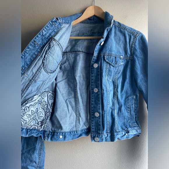 American Eagle Outfitters Denim Button Up Jacket Size Small - Picture 7 of 12